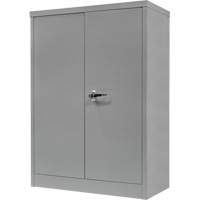 Armoire de rangement &agrave; hauteur de comptoir, Acier, 2 Tablettes, 42" h x 30" la x 15" P, Gris MAS Chibougamau