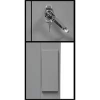 Armoire de rangement &agrave; hauteur de comptoir, Acier, 2 Tablettes, 42" h x 30" la x 15" P, Gris MAS Chibougamau