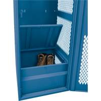 Gear Locker with Door, Steel, 24" W x 18" D x 72" H, Dark Blue MAS Chibougamau
