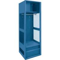 Casier pour &eacute;quipement, Acier, 24" la x 24" p x 72" h, Bleu fonc&eacute; MAS Chibougamau
