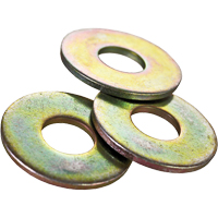 USS Flat Washer, Yellow Zinc, 3/8" MAS Chibougamau