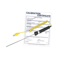 Sonde thermocouple &agrave; pointe d'aiguille avec certificat de calibration, 600 °C (1112°F) Temp. max. MAS Chibougamau