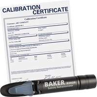 R&eacute;fractom&egrave;tre avec certificat ISO, Analogue (verre-regard)-Num&eacute;rique, Salinit&eacute; MAS Chibougamau