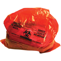 Sure-Guard Bio-Medical Waste Liners, Bio-Hazard, 38" L x 30" W, 2 mil MAS Chibougamau