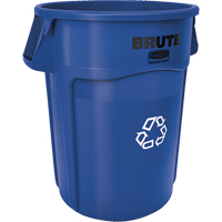 Contenant de collecte des d&eacute;chets recyclable Brute, Vrac, Plastique, 32 gal. US MAS Chibougamau