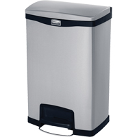 Slim Jim&reg; Waste Container, Stainless Steel, 13 US gal. Capacity MAS Chibougamau
