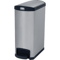 Slim Jim&reg; Waste Container, Stainless Steel, 13 US gal. Capacity MAS Chibougamau