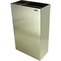 Contenants &agrave; d&eacute;chets muraux, Acier inoxydable, 11 gal. US MAS Chibougamau