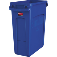 Slim Jim&reg; Vented Containers, Deskside, Polyethylene, 16 US gal. MAS Chibougamau