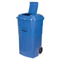 Roll Out Recycling Bin, Curbside, Polyethylene, 65 US gal. MAS Chibougamau