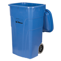Roll Out Recycling Bin, Curbside, Polyethylene, 65 US gal. MAS Chibougamau