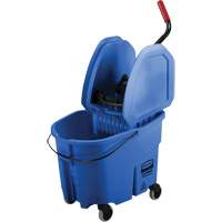 Ensemble de seau pour vadrouille et essoreuse WaveBrake, Pression vers le bas, 8,75 gal. US (35 pintes), Bleu MAS Chibougamau