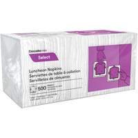 Serviettes de table &agrave; pli 1/4 Pro Select, 1 pli, 12,5" x 11,5" MAS Chibougamau
