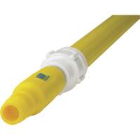 Deck Scrub Handle, Brush/Pad Holder, Yellow, Telescopic, 62"-113" L MAS Chibougamau