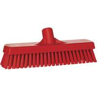 Brosse &agrave; r&eacute;curer pour planchers et murs, Crins Ferme, 12", Polyester, Rouge MAS Chibougamau