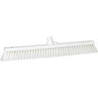 Balai-brosse &agrave; soies combin&eacute;es, Crins Cors&eacute;/Fin, 24", Polyester, Blanc MAS Chibougamau