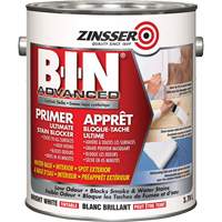 Appr&ecirc;t avanc&eacute; &agrave; base de gomme-laque synth&eacute;tique B-I-N, 3,78 L, Gallon, Blanc brillant teintable MAS Chibougamau