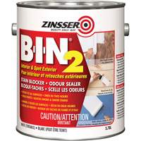 Appr&ecirc;t B-I-N 2, Blanc, Tr&egrave;s mat, 3,78 L, Gallon MAS Chibougamau