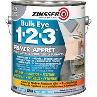 Appr&ecirc;t &agrave; base d'eau Bulls Eye 1-2-3, 3,78 L, Gallon, Gris MAS Chibougamau