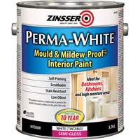 Peinture int&eacute;rieure Mold & Mildew-Proof Perma-White, 3,78 L, Gallon, Blanc MAS Chibougamau