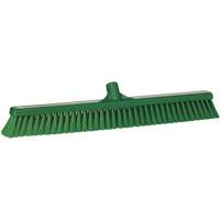 Small Particle Push Broom Head, Fine Bristles, 24", Polyester, Green MAS Chibougamau