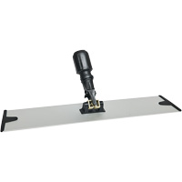 Support de vadrouille &agrave; &eacute;pousseter en microfibres &agrave; boucles et crochets, 18", Aluminium MAS Chibougamau