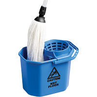 Seau &agrave; usage intensif avec essoreuse conique, Passoire, 3 gal. US (12 pintes), Bleu MAS Chibougamau