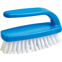 Nail Cleaning Brush, 4" L, Synthetic Bristles, Blue/White MAS Chibougamau