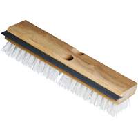 Utility Scrub Brush & Squeegee, 11" L, Polypropylene Bristles, White MAS Chibougamau