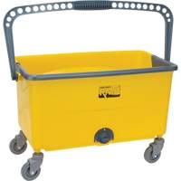 Seau et essoreuse pour vadrouille en microfibres, Passoire, 11 gal. US (44 pintes), Jaune MAS Chibougamau