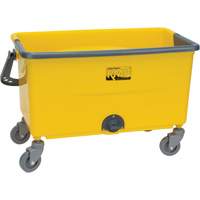 Seau et essoreuse pour vadrouille en microfibres, Passoire, 11 gal. US (44 pintes), Jaune MAS Chibougamau