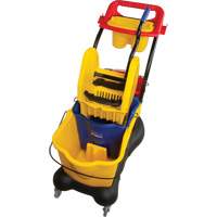 Chariot &agrave; vadrouille multifonction, Pression vers le bas, 9,5 gal. US (38 pintes), Jaune MAS Chibougamau