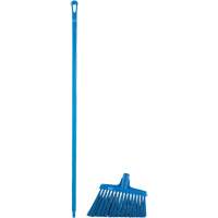 Angle Broom Head with Handle, X-Coarse Bristles, 12", Polyester, Blue MAS Chibougamau