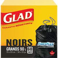 Sacs &agrave; ordures 90 L, R&eacute;gulier, 30" la x 33" lo, Noir MAS Chibougamau