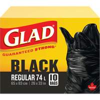 Sacs &agrave; ordures 74 L, R&eacute;gulier, 26" la x 33" lo, Noir MAS Chibougamau