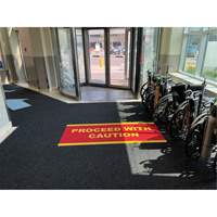 Supreme Knob Entrance Matting, Wiper/Scraper, 3-1/2' x 6' x 7/16", Charcoal MAS Chibougamau
