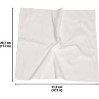 Chiffons lavables pour le nettoyage, Microfibre, Blanc MAS Chibougamau