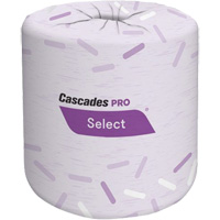 Pro Select&reg; Bathroom Tissue, 2 Ply, 420 Sheets/Roll, White MAS Chibougamau