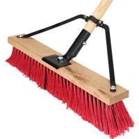 Balai-brosse &agrave; manche renforc&eacute;, 18", Moyen, Soies PVC MAS Chibougamau