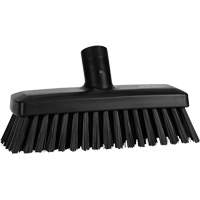 Compact Wall/Deck Broom, Stiff Bristles, 8-9/10", Polyester/Polypropylene, Black MAS Chibougamau
