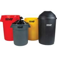 Poubelle demi-ronde, Poly&eacute;thyl&egrave;ne, 21 gal. US MAS Chibougamau
