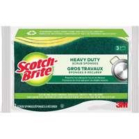 Scotch-Brite&reg; Heavy Duty Scrub Sponge, Scrubbing, 2-3/5" W x 4-2/5" L MAS Chibougamau