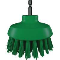 Brosse ronde HyDrive pour perceuse, Soies Tr&egrave;s ferme, Longueur de 3-1/10", Vert MAS Chibougamau