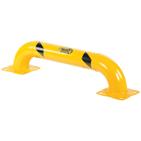 Low Profile Rack Guards, 3' W x 0.75' H, Yellow MAS Chibougamau
