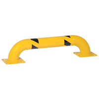 Low Profile Rack Guards, 3' W x 0.75' H, Yellow MAS Chibougamau