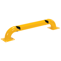 Low Profile Rack Guards, 4' W x 0.75' H, Yellow MAS Chibougamau