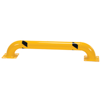 Low Profile Rack Guards, 4' W x 0.75' H, Yellow MAS Chibougamau