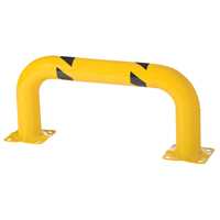 Low Profile Rack Guards, 3' W x 1.4' H, Yellow MAS Chibougamau