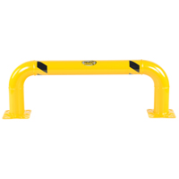 Low Profile Rack Guards, 4' W x 1.4' H, Yellow MAS Chibougamau