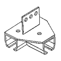 Beam Mount Curtain Partition Connector MAS Chibougamau